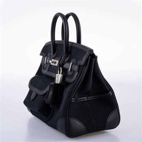 hermes toile bag with exterior pockets|Hermes handbag small.